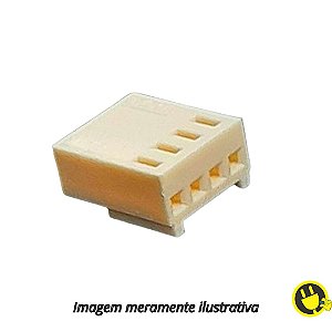 Alojamento para Conector KK 4 Vias 2,5mm