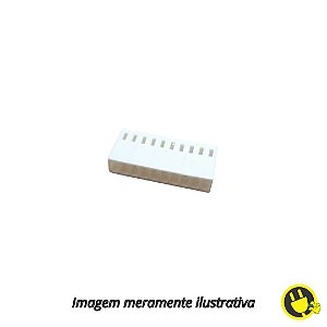 Alojamento para Conector KK 10 Vias 2,54mm