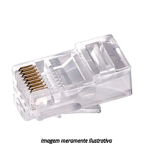 Conector RJ45 Cat6 De Passagem 8x8