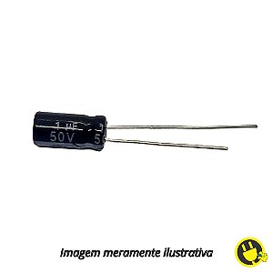 Capacitor Eletrolítico 1uF 50V