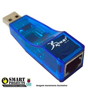 Adaptador USB 2.0 para rede RJ45