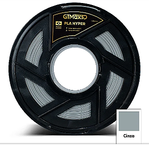 Filamento PLA HYPER HT 1,75mm 1Kg Cinza GTMax3D