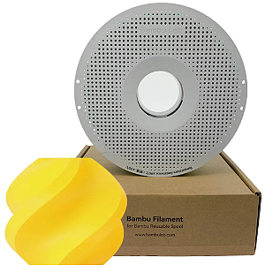 Filamento PLA 1,75mm 1Kg Amarelo Bambu Lab