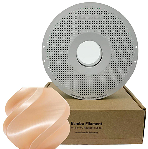 Filamento PLA SILK+ 1,75mm 1Kg Champanhe Bambu Lab
