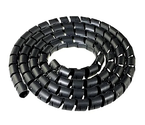 Organizador de Fio Preto SWB-10 – Diâmetro 8–10 mm (3/8") – 10 metros