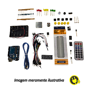 Kit Arduino Uno Secundário com Maleta Plástica
