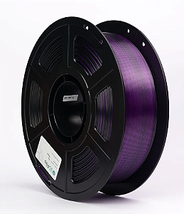 Filamento PLA Silk Duo 1,75mm 1Kg Preto e Roxo 3D Fila
