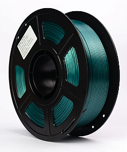 Filamento PLA Silk Duo 1,75mm 1Kg Preto e Verde 3D Fila
