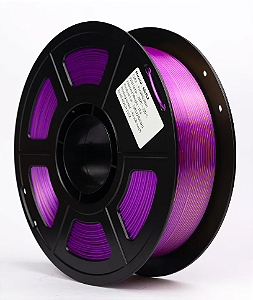 Filamento PLA Silk Duo 1,75mm 1Kg Roxo e Dourado 3D Fila