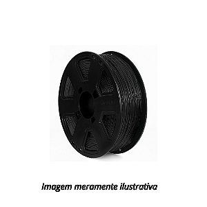 Filamento TPU Flex 1,75mm 1Kg Preto 3D FILA