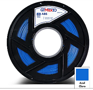Filamento ABS 1,75mm 1Kg Azul Claro GTMax3D