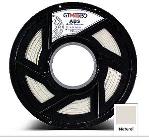 Filamento ABS Antichamas 1,75mm 1Kg Natural GTMax3D