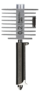 Hotend Bambu Lab A1 Bico aço 0,2mm