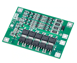 Módulo BMS 4S 40A para Bateria de Lítio 18650 14,8V / 16,8V