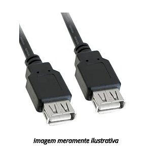 Cabo Extensor USB Fêmea X  Fêmea 1,90 Metros