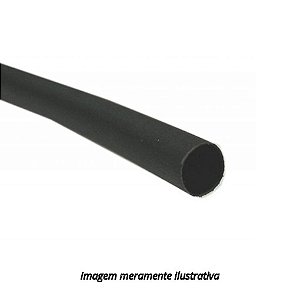 Tubo Isolador de Fios Preto PVC 70 1metro 2mm