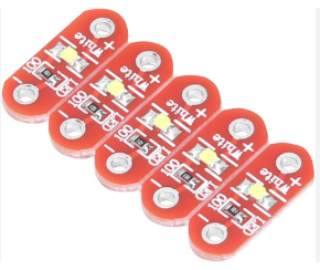 Kit LilyPad LED Branco Quente 5 Peças