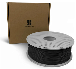Filamento PLA Matte 1,75mm 1Kg Preto Bambu Lab
