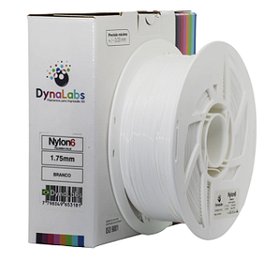 Filamento NYLON6 1,75mm 1Kg Branco DYNALABS