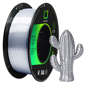 Filamento PLA Silk 1,75mm 1Kg Prata MULTFILA