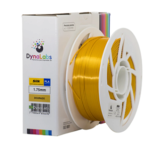 Filamento PLA Silk 1,75mm 1Kg Dourado DYNALABS