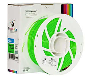 Filamento PLA Verde Fluo 1,75mm 1Kg Dynalabs