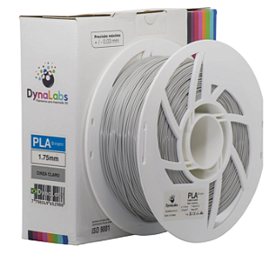 Filamento PLA 1.75mm Cinza Claro 1Kg DynaLabs
