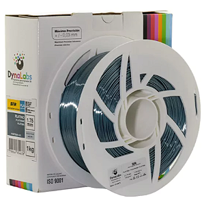 Filamento PLA Silk Platino 1.75mm 1Kg DynaLabs