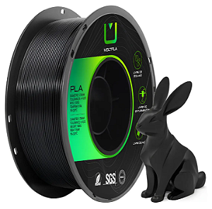 Filamento PLA 1,75mm 1Kg Preto MULTFILA