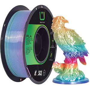 Filamento PLA Silk 1,75mm 1Kg Rainbow Ice Cream