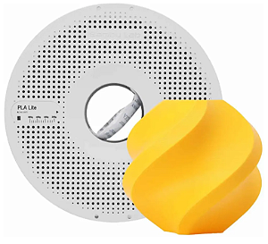 Filamento PLA Lite 1,75mm Amarelo 1Kg Bambu Lab
