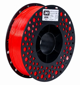 Filamento PLA Silk 3NSilk 1.75mm 1Kg Vermelho 3N3