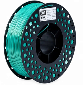 Filamento PLA Silk 3NSilk 1,75mm 1Kg Verde Malaquita 3N3