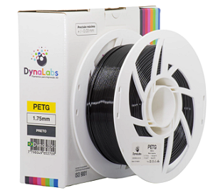 Filamento PETG 1.75mm 1Kg Preto DynaLabs