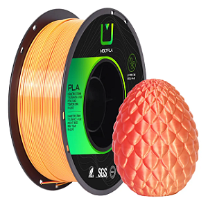 Filamento PLA Dual 1,75mm 1Kg Dourado e Vermelho MULTFILA