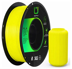 Filamento PLA 1,75mm 1Kg Amarelo Banana MULTFILA