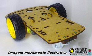 Kit Chassi 2WD Seguidor de Linha MDF