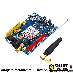 Shield GSM / GPRS + Antena para Arduino - SIM900