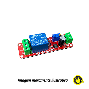 Relé de Atraso 12V (0 a 10s) NE555 AC/DC