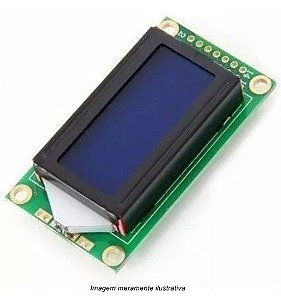 Display LCD 8x2 com Backlight Azul