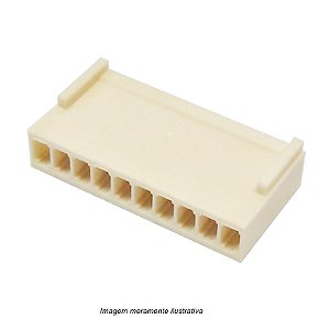 Alojamento para Conector KK 10 Vias 2,5mm