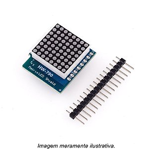 Módulo Matriz de LED para WEMOS D1 Mini 8x8 V1.0.0