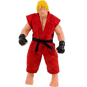 Boneco Articulado Street Fighter Ken com 30 cm Anjo Brinquedos - Ref: 9066