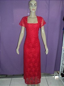 VESTIDO LONGO EM RENDA