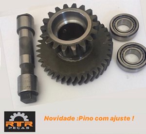 Kit Carretel para Reduzida Willys com Pino para Rolamento Cônico.