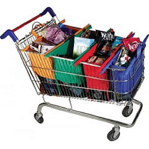 Sacola Compras Para Carrinho De Mercado | Kit De Sacolas