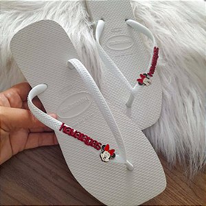 Havaianas plaquinha Minnie