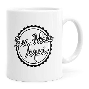 Caneca Personalizada Empresa v01 Alça e Interno Branco