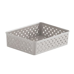 CESTO ORGANIZADOR RATTAN 24 X 19 X 6,5 CM