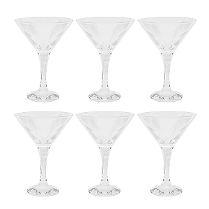 JOGO 6 TAÇAS PARA MARTINI 175ML